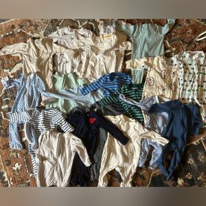 20 0-3 month pajamas in excellent condition. Some have never been worn!
